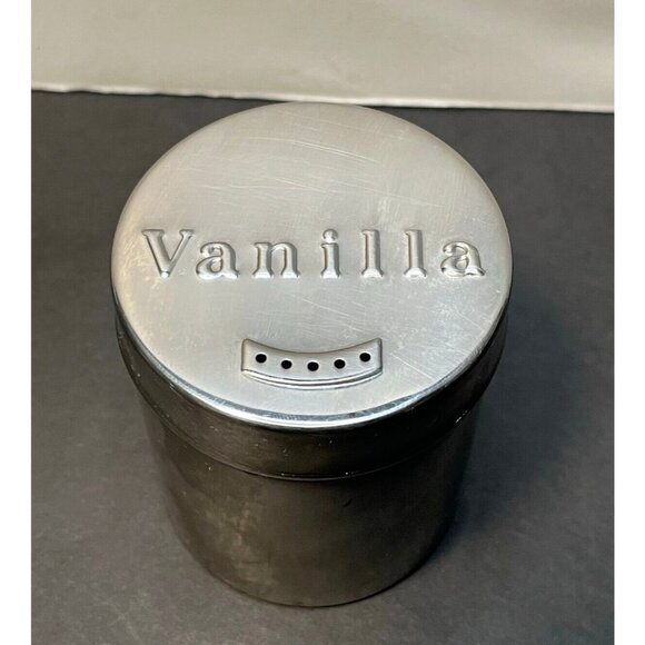 Vanilla 6 oz stainless steel shaker Table Craft kitchen table spices 1997 - Picture 1 of 6